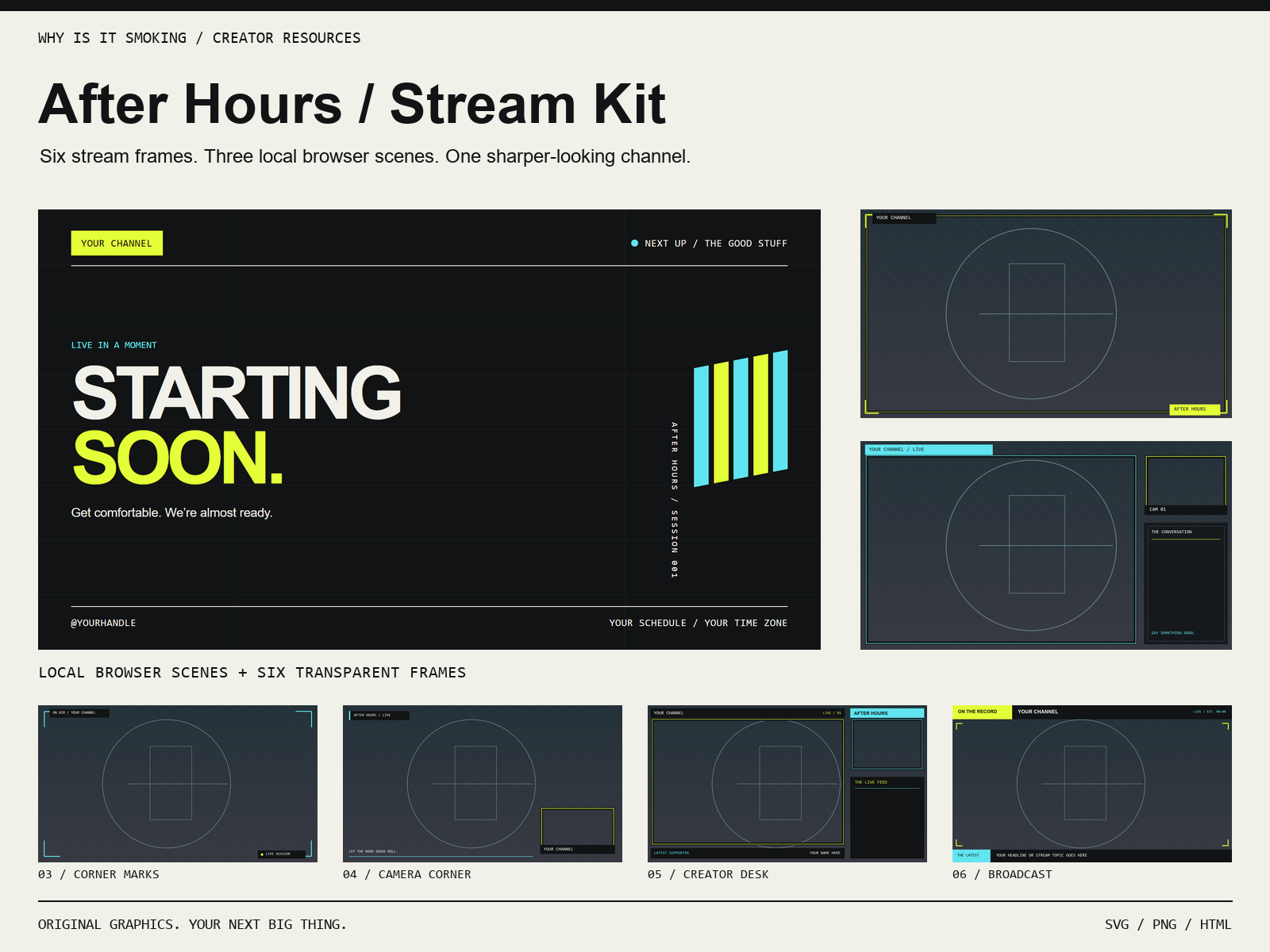 Preview of After Hours / Stream Kit
