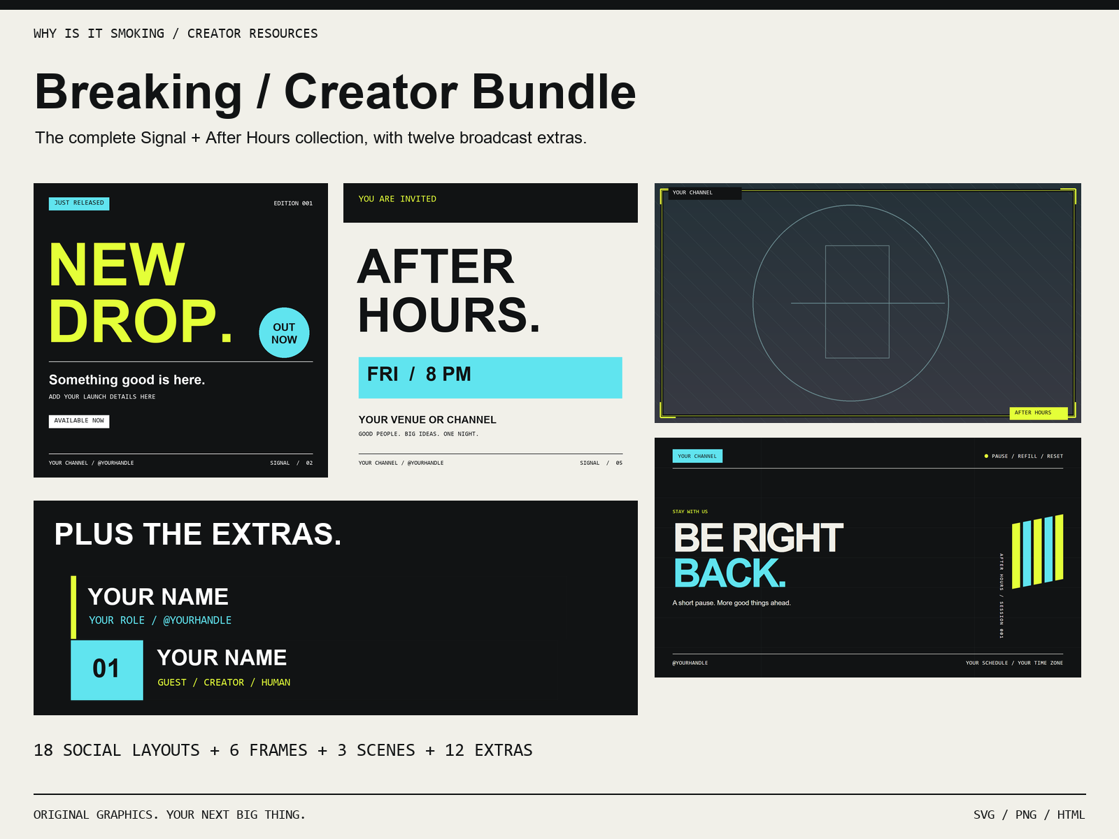 Preview of Breaking / Creator Bundle